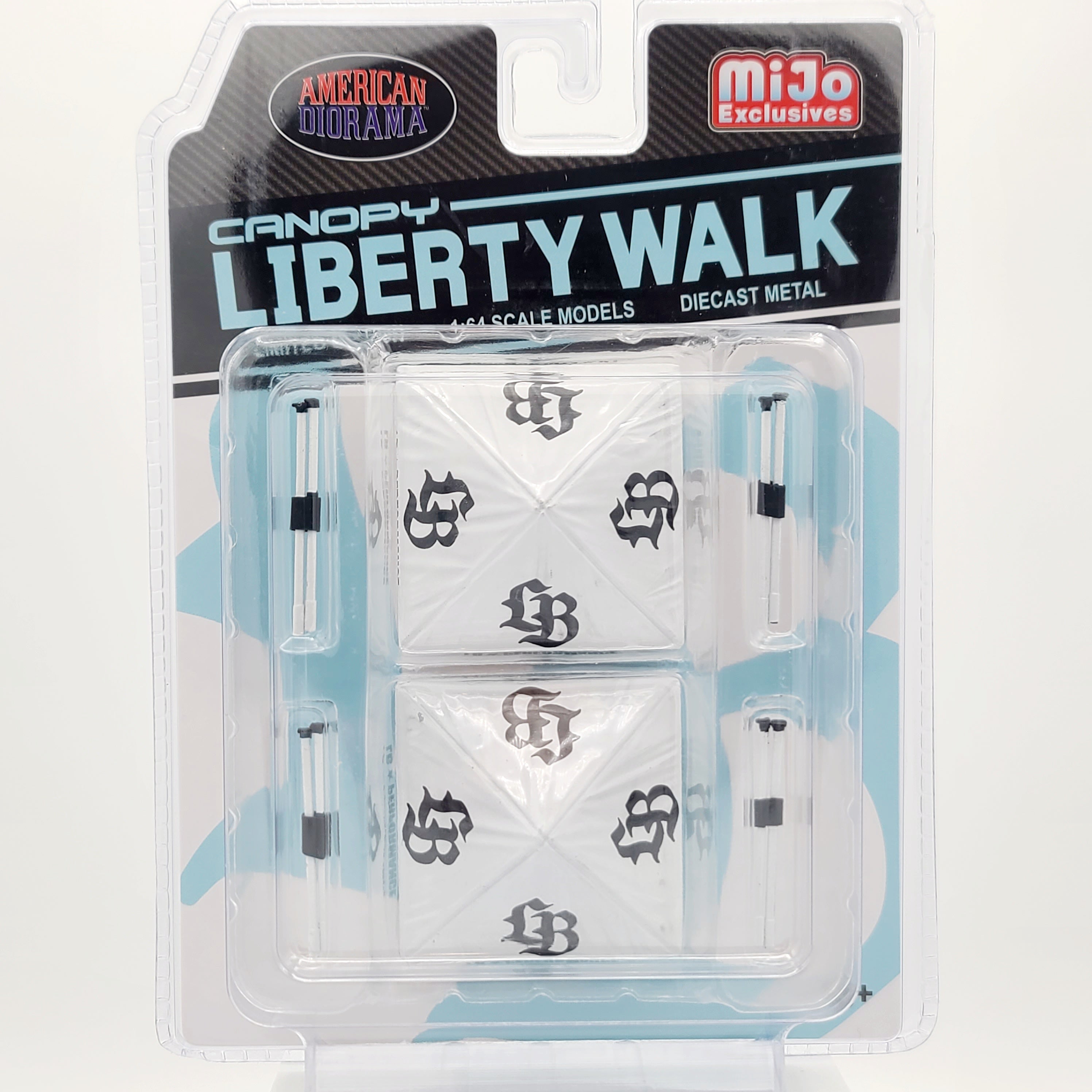 American Diorama - Liberty Walk Canopy Tent Set of 2, 1:64 scale (2024 MiJo Exclusives)